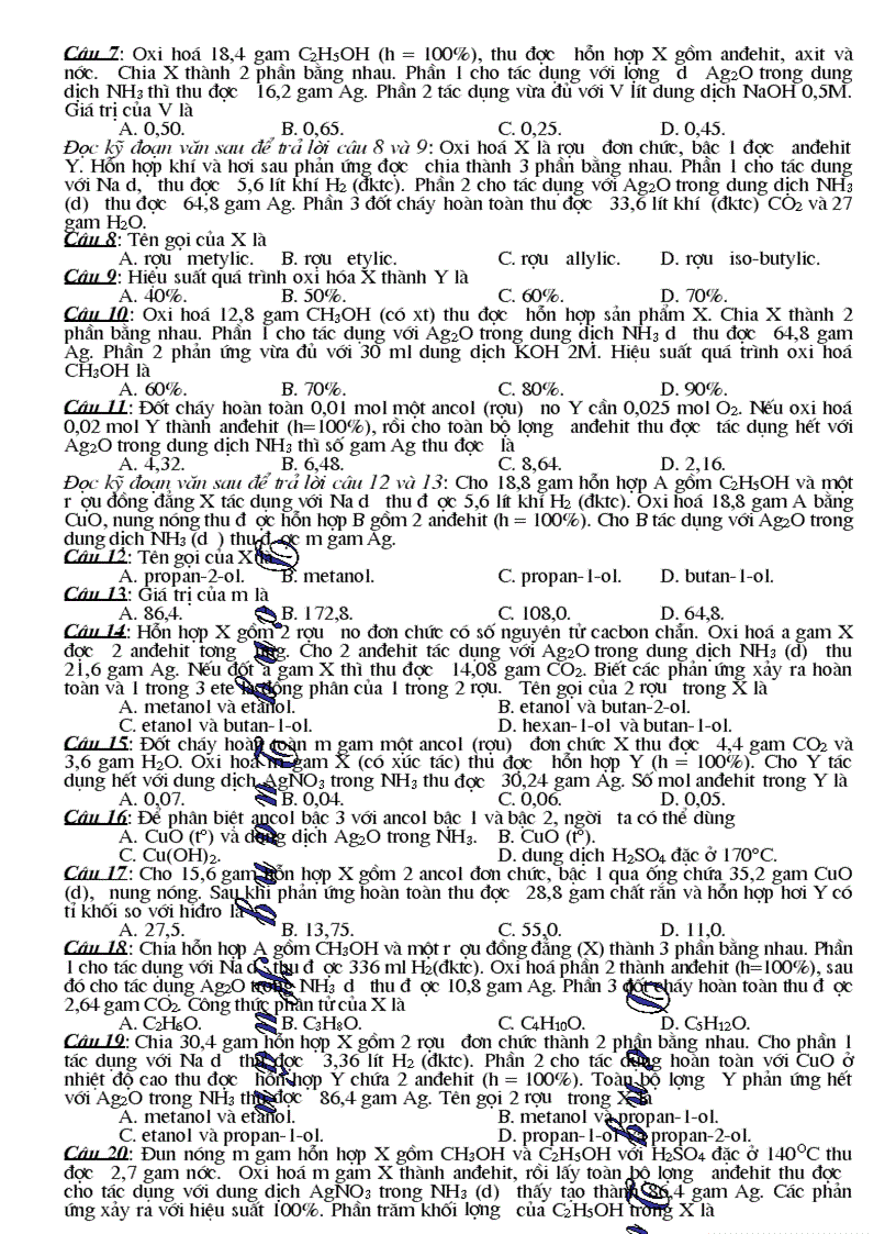 image for page Ngân hàng câu hỏi tổng hợp 10 11 12 1