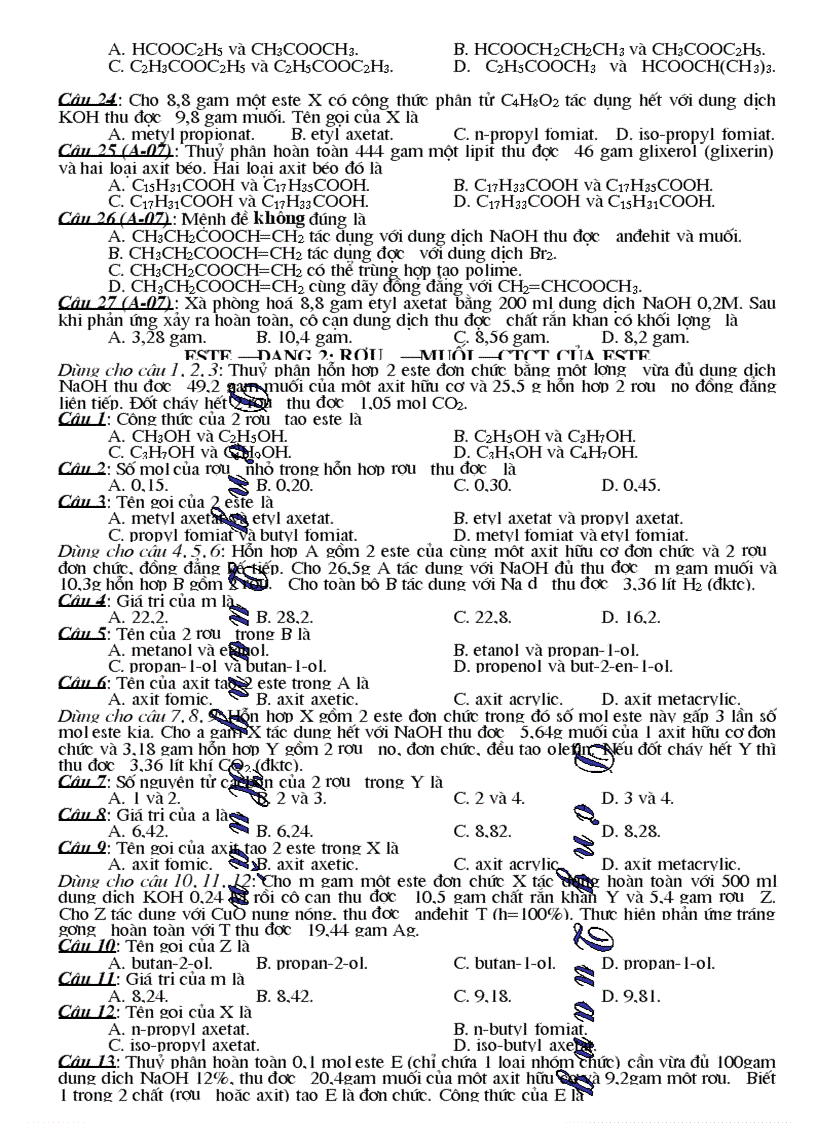 image for page Ngân hàng câu hỏi tổng hợp 10 11 12 1