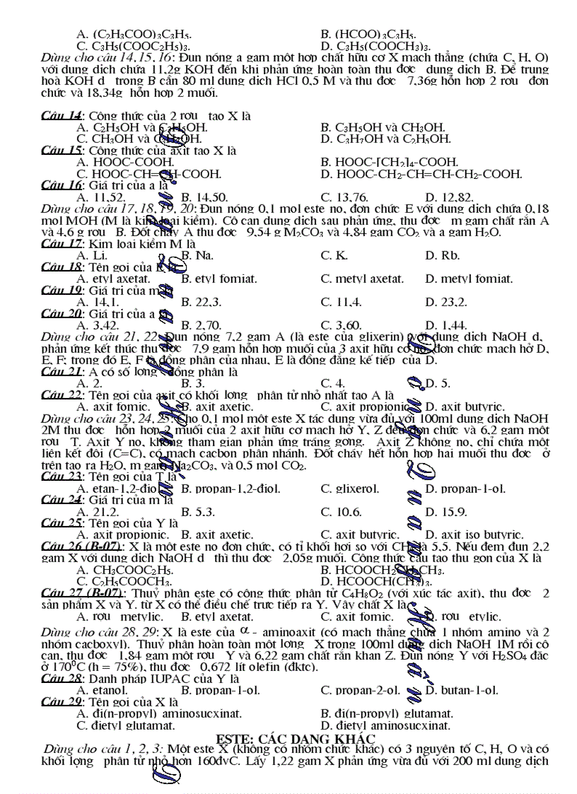 image for page Ngân hàng câu hỏi tổng hợp 10 11 12 1