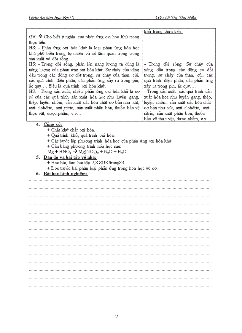 image for page Phản ứng oxi hóa khử Hóa 10