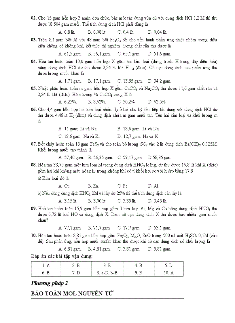 image for page Phương pháp giải nhanh bài tập TN hóa học
