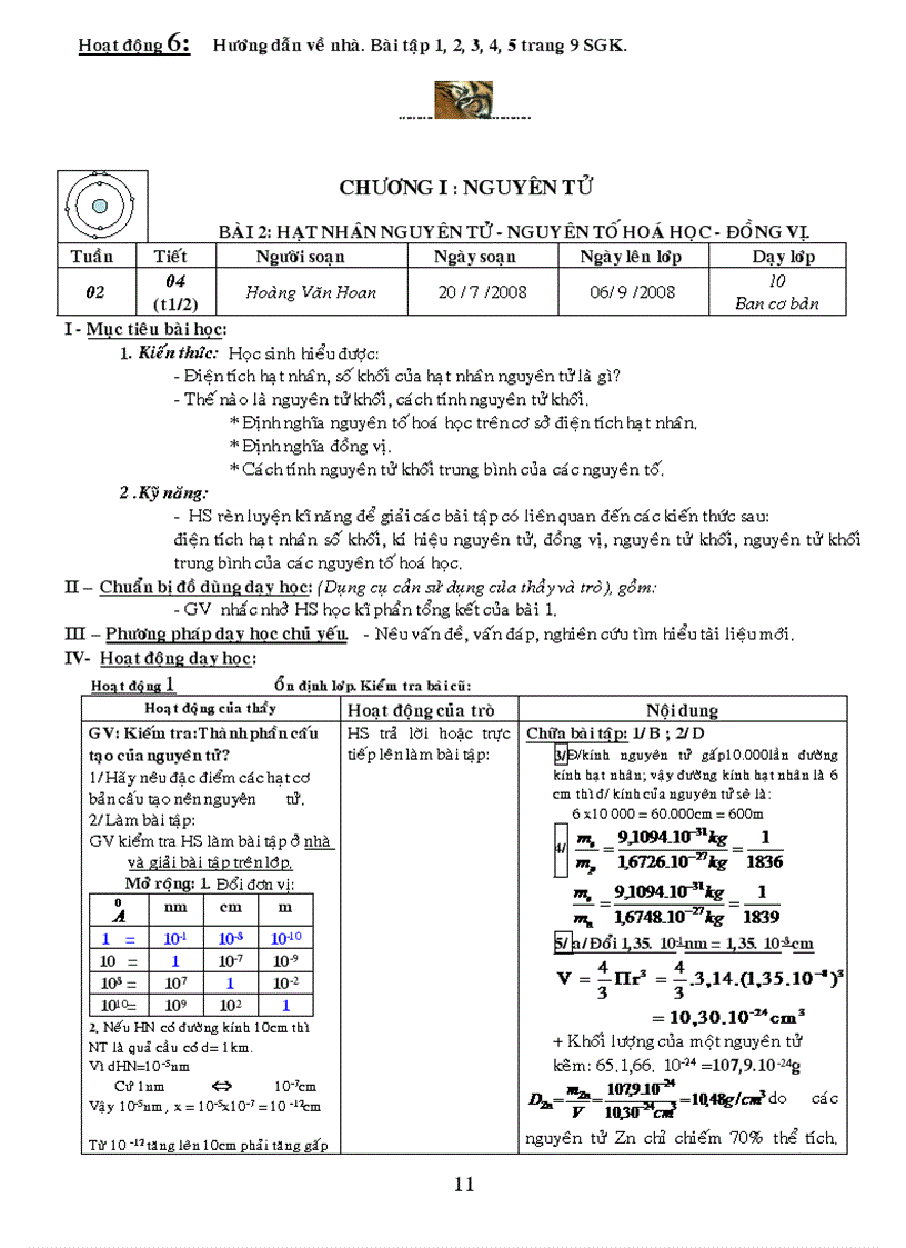 image for page Tap giao an Hoa hoc 10 co ban