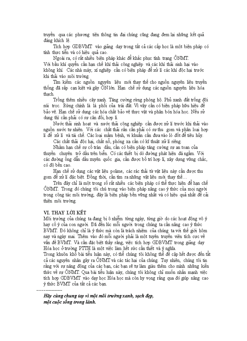 image for page Tích hợp GD môi trường môn Hoá hoc