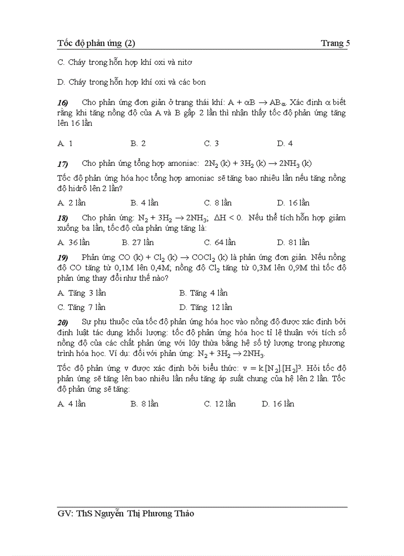 image for page TỐC ĐỘ PHẢN ỨNG 2 20 câu cơ bản tiếp theo