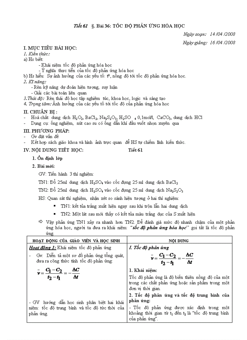 image for page Tốc độ phản ứng tiết 1