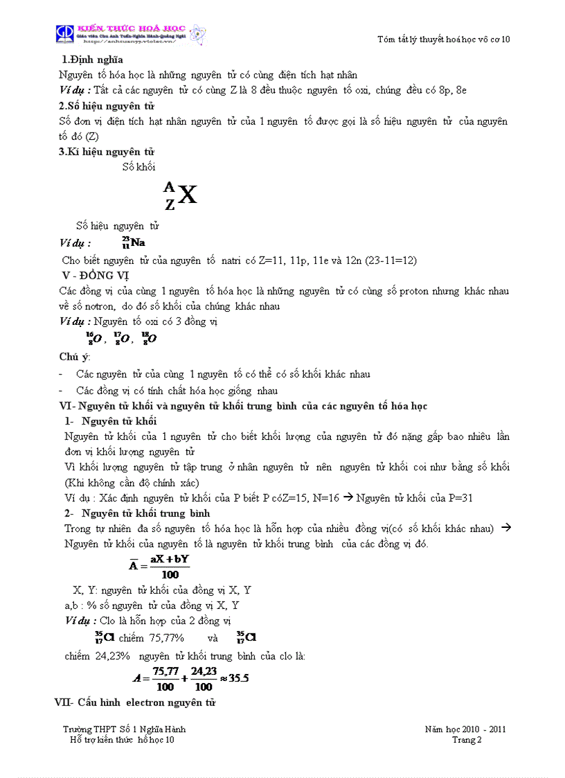 image for page Tóm tắt toàn bộ kiến thức hóa học 11 ban nâng cao