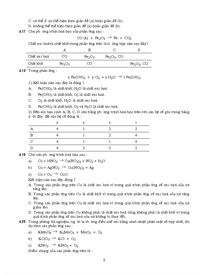 Trắc nghiệm HH 10 Chương 4