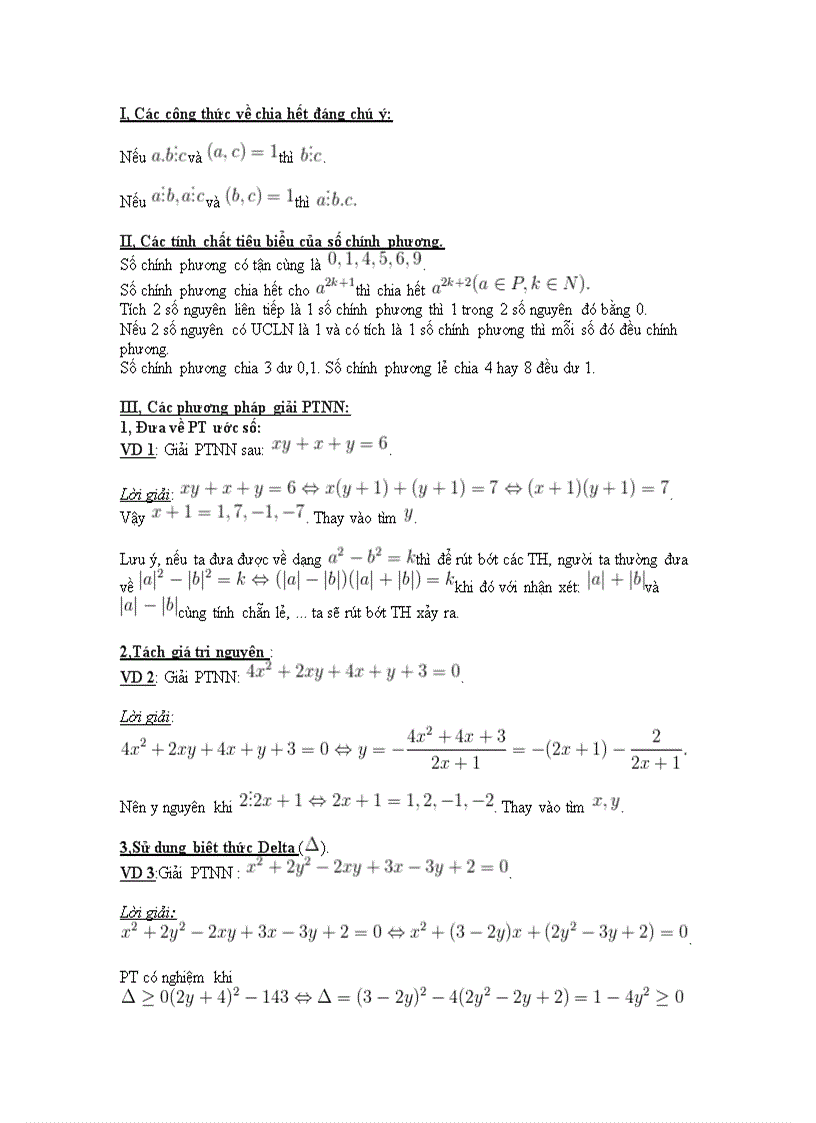 image for page 1 số phương pháp giải PT nghiệm nguyên