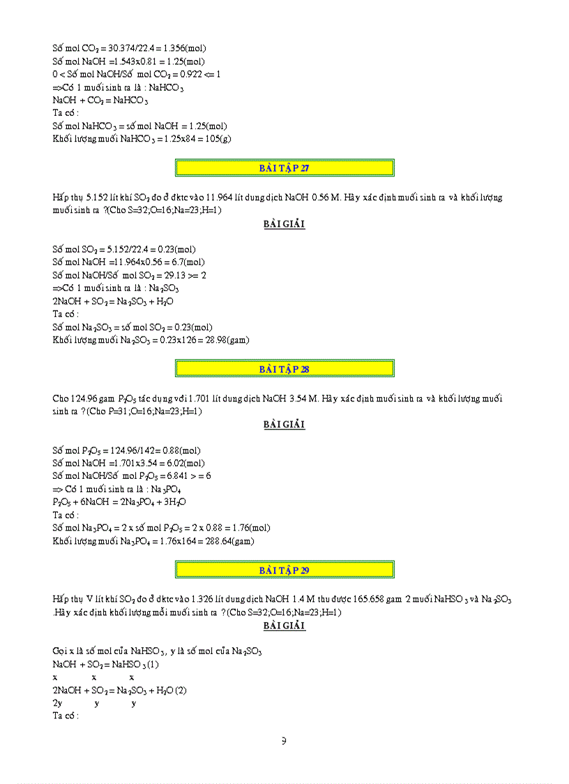 image for page 1000 bai tap ve CO2 và SO2
