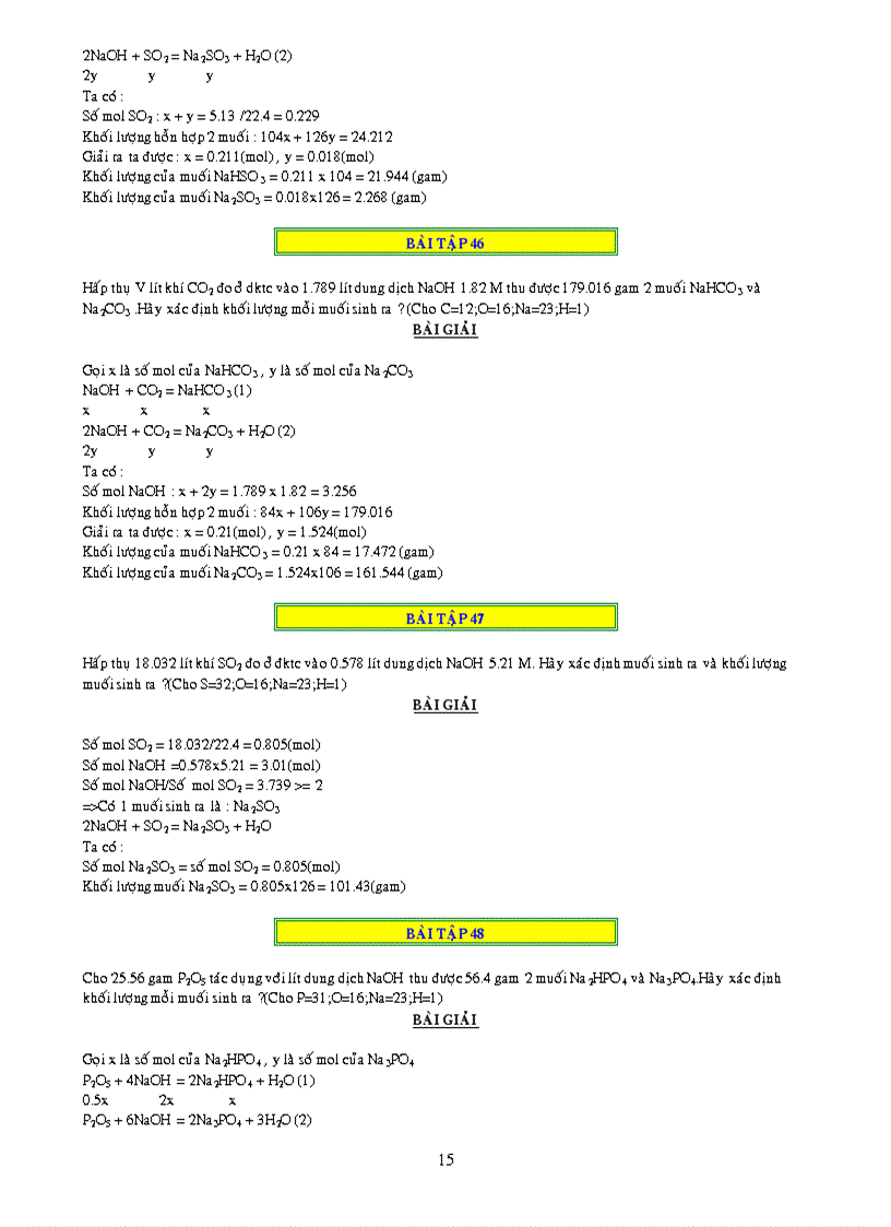 image for page 1000 bai tap ve CO2 và SO2