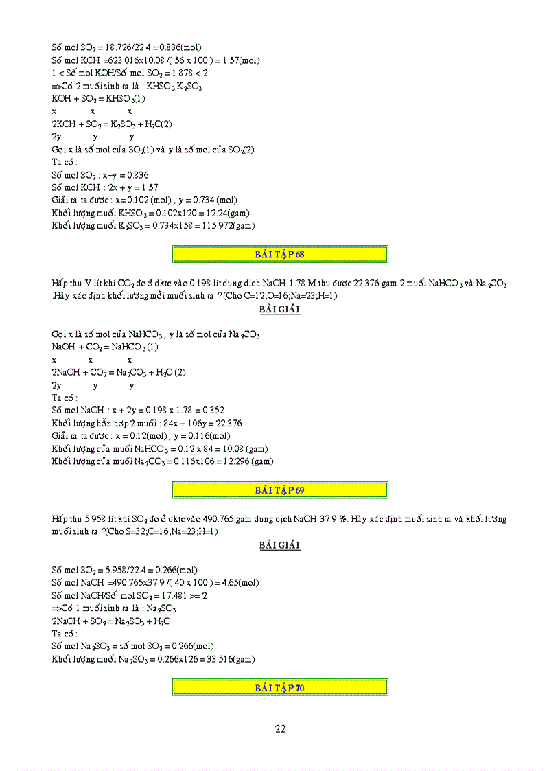 image for page 1000 bai tap ve CO2 và SO2