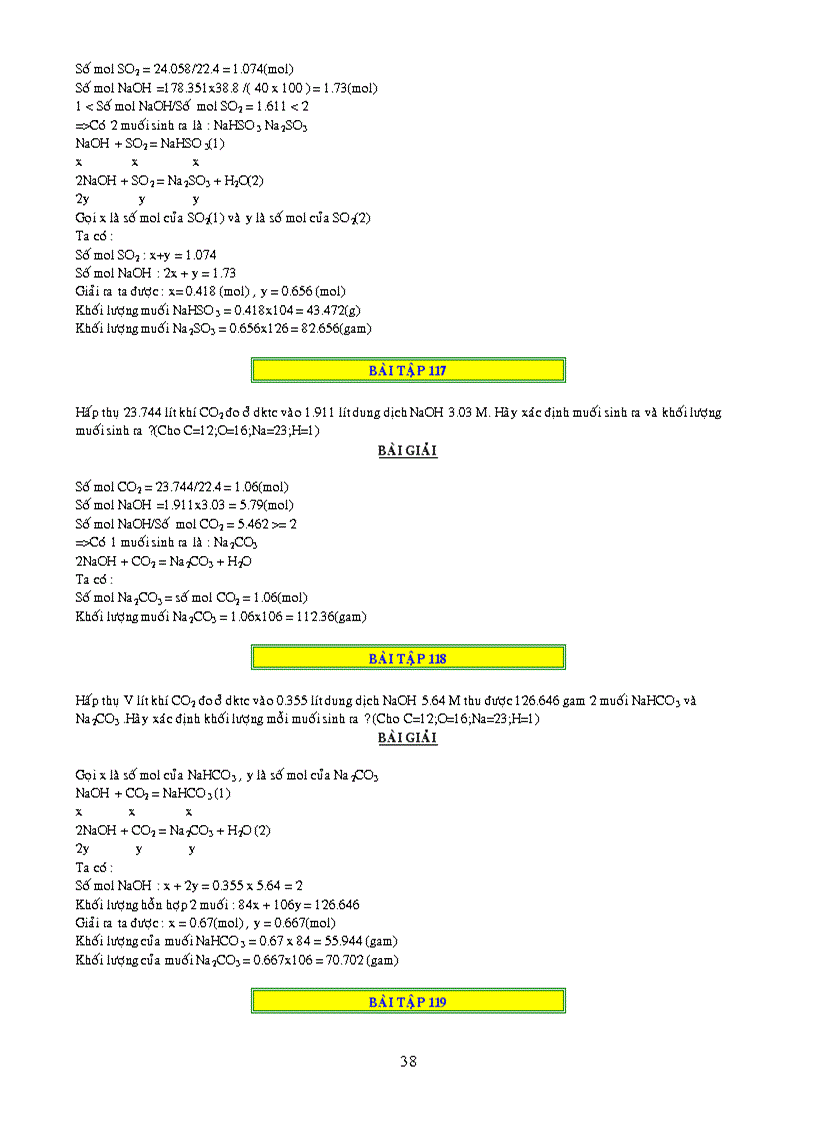 image for page 1000 bai tap ve CO2 và SO2