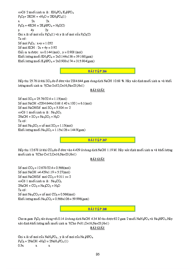 image for page 1000 bai tap ve CO2 và SO2