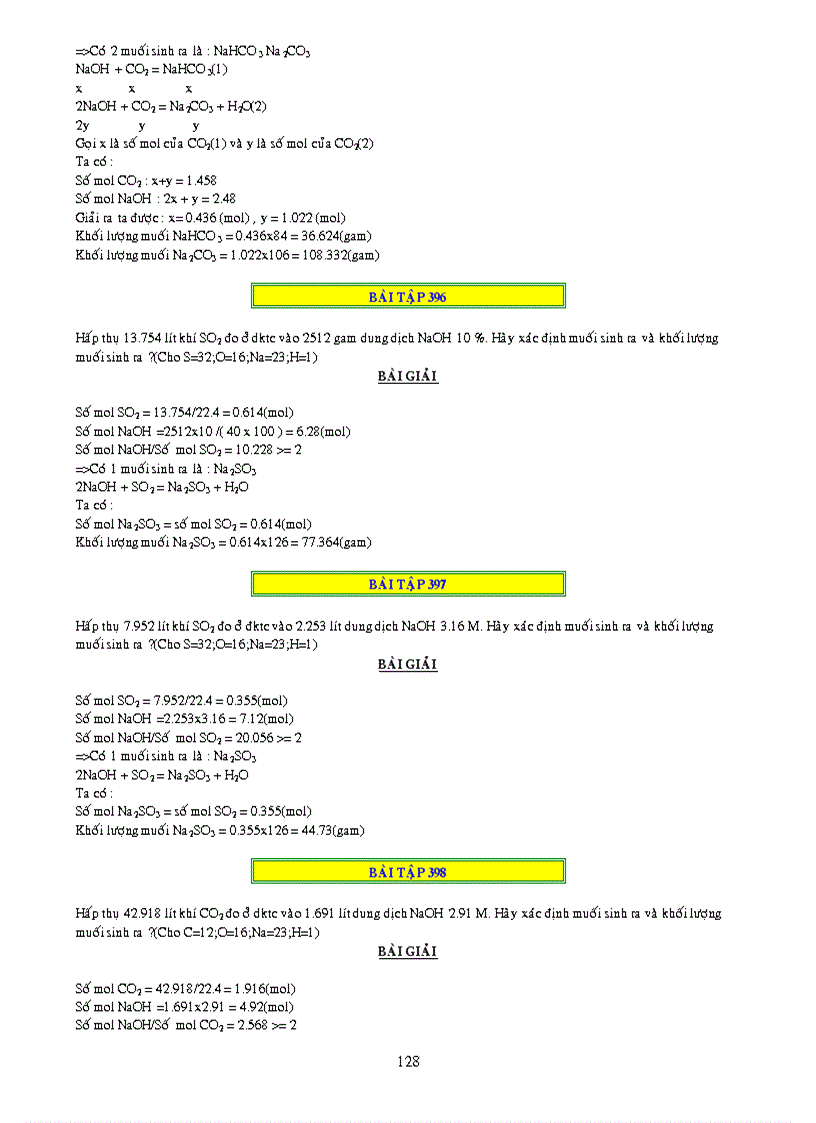 image for page 1000 bai tap ve CO2 và SO2