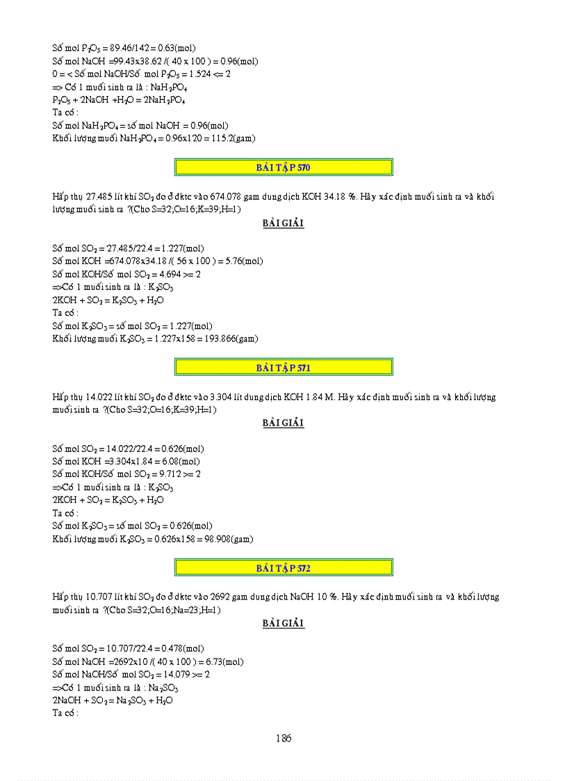 image for page 1000 bai tap ve CO2 và SO2