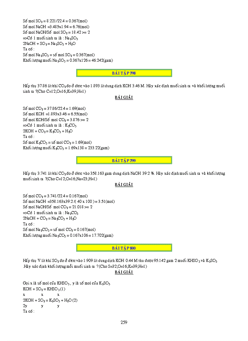 image for page 1000 bai tap ve CO2 và SO2