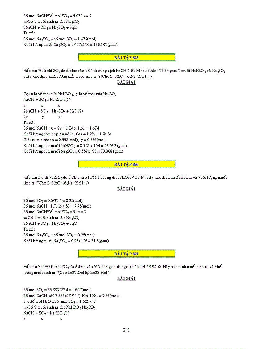 image for page 1000 bai tap ve CO2 và SO2
