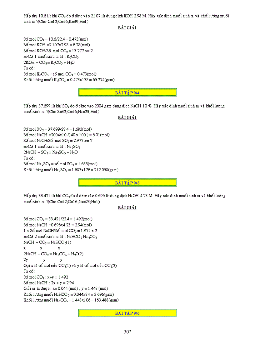 image for page 1000 bai tap ve CO2 và SO2