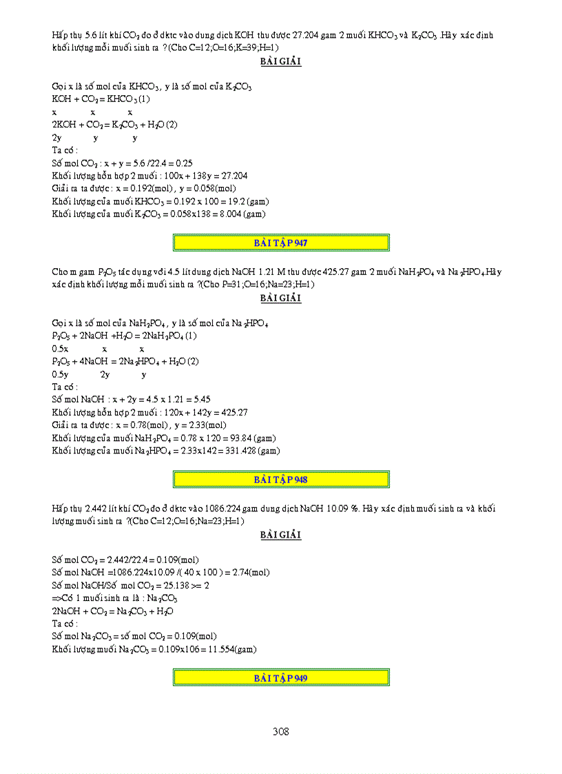 image for page 1000 bai tap ve CO2 và SO2