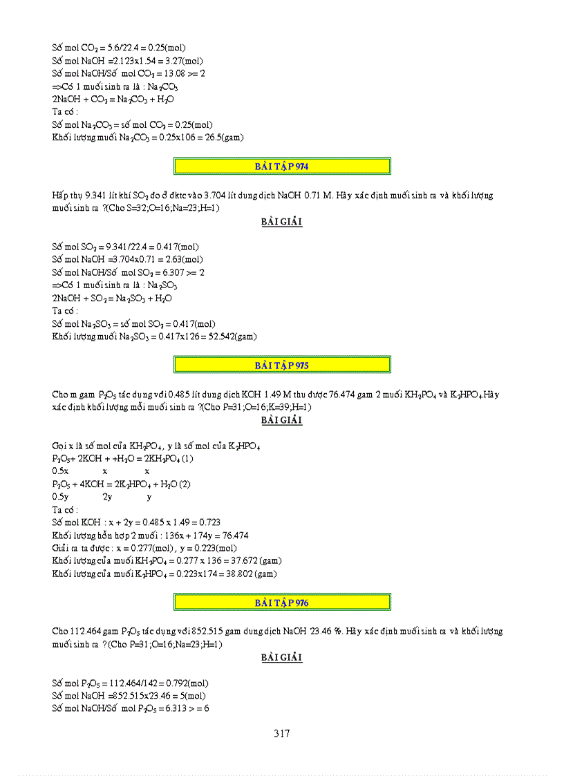 image for page 1000 bai tap ve CO2 và SO2