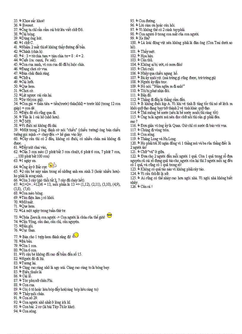 image for page 125 Câu đố vui lí thú bổ ích 1