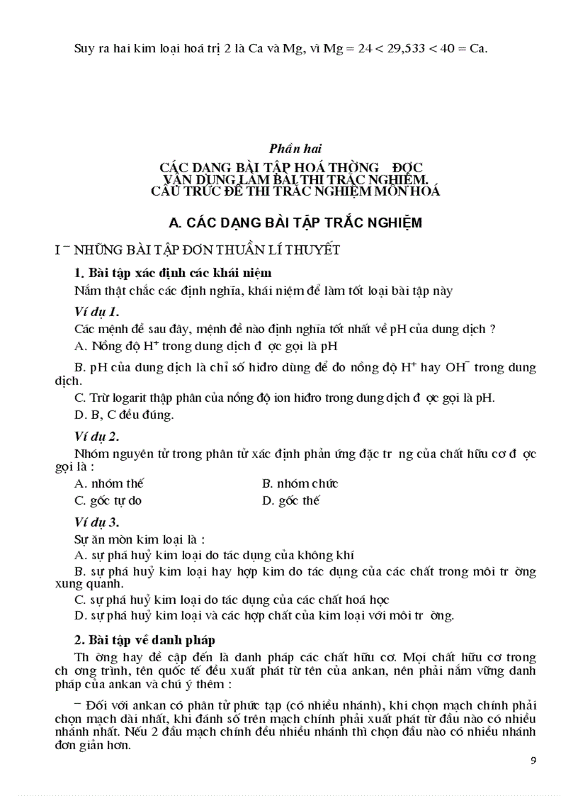 image for page 2000 BT trac nghiem Hoa hoc tiep