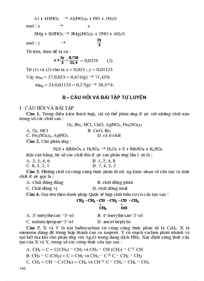 image for page 2000 BT trac nghiem Hoa hoc tiep