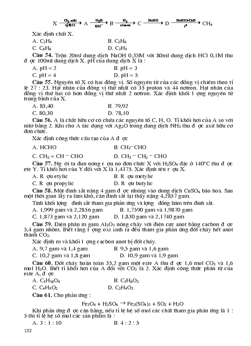 image for page 2000 BT trac nghiem Hoa hoc tiep