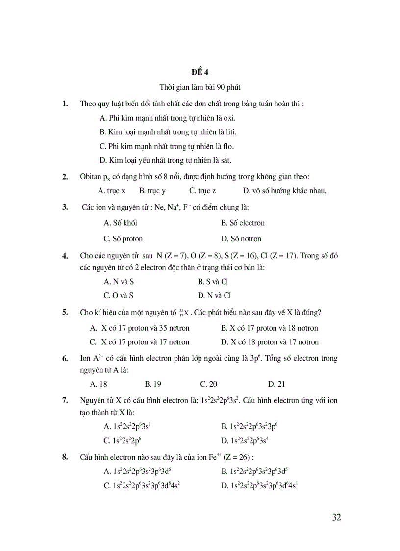 image for page 30 đề ôn thi dh