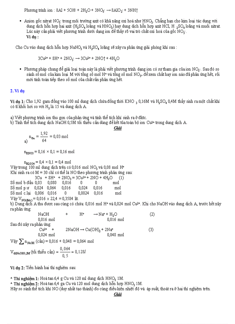 image for page Axit nitric phan dang bai tap