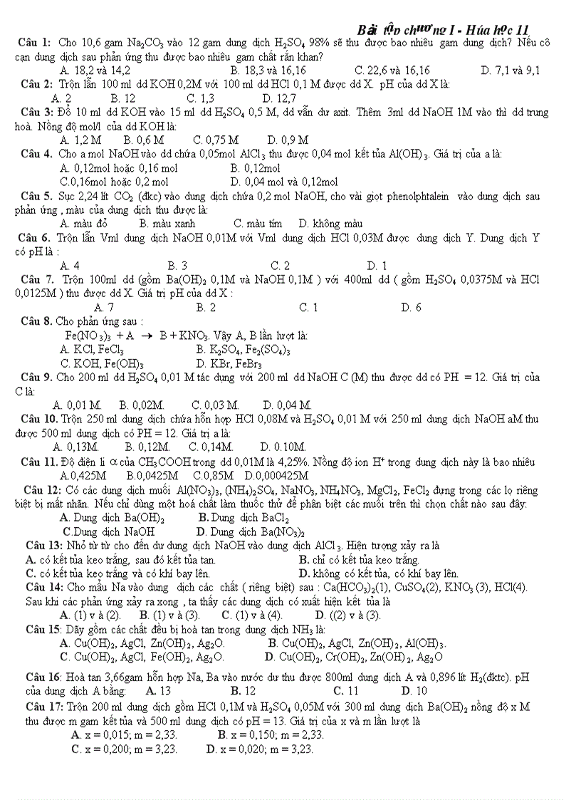 image for page Bai tap chuong 1 hoa 11