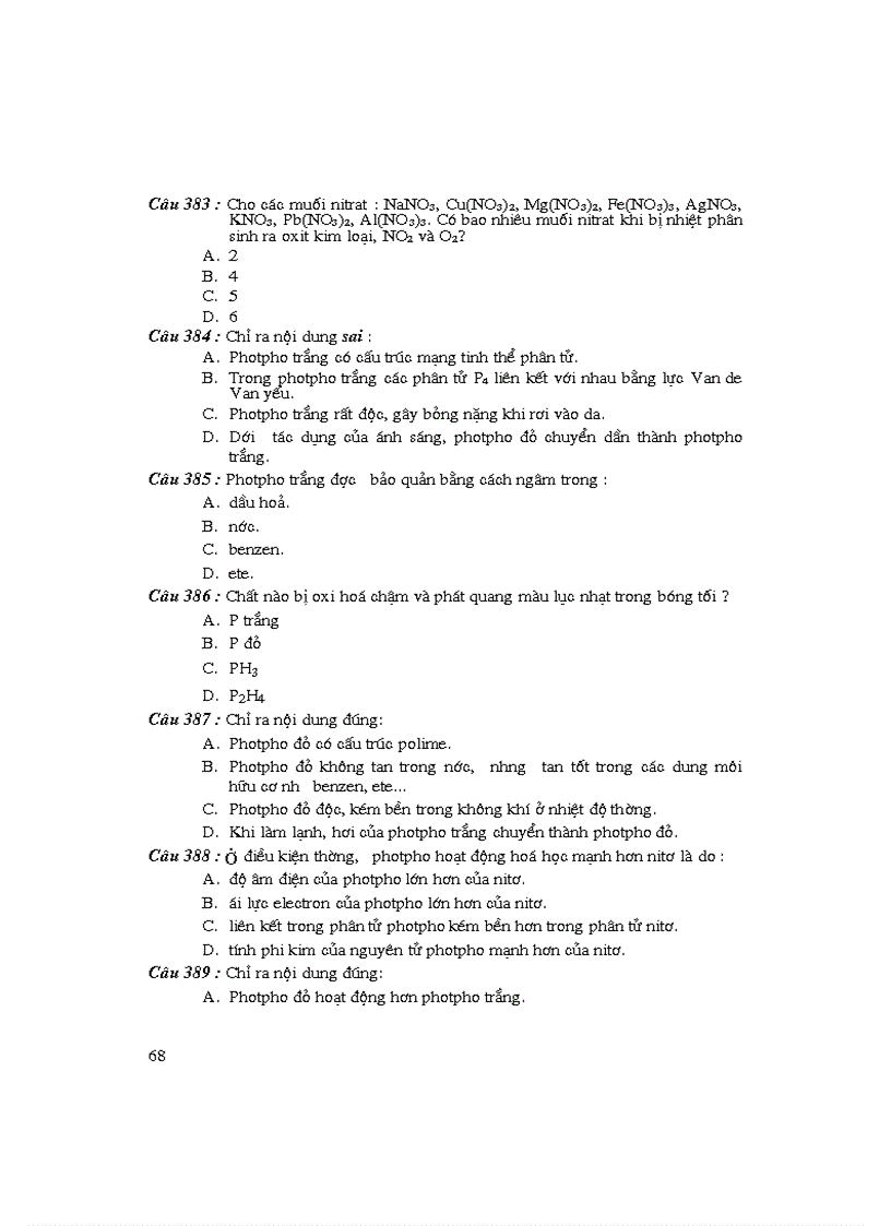 image for page Bài tập trắc nghiệm 12