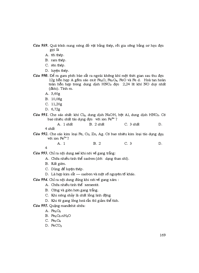 image for page Bài tập trắc nghiệm 12