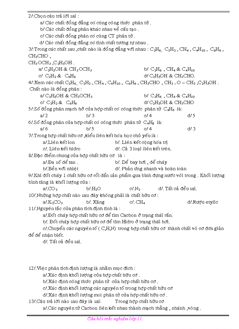 image for page Bài tập trắc nghiệm chương 1