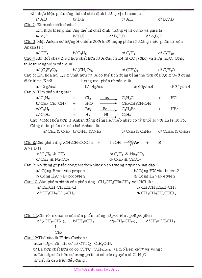 image for page Bài tập trắc nghiệm chương 1