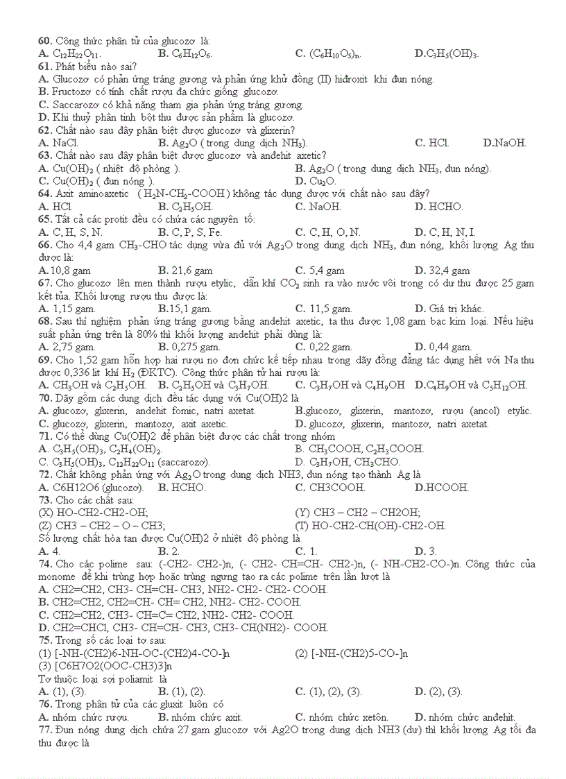 image for page Bài tập trắc nghiệm và tự luận axit hay