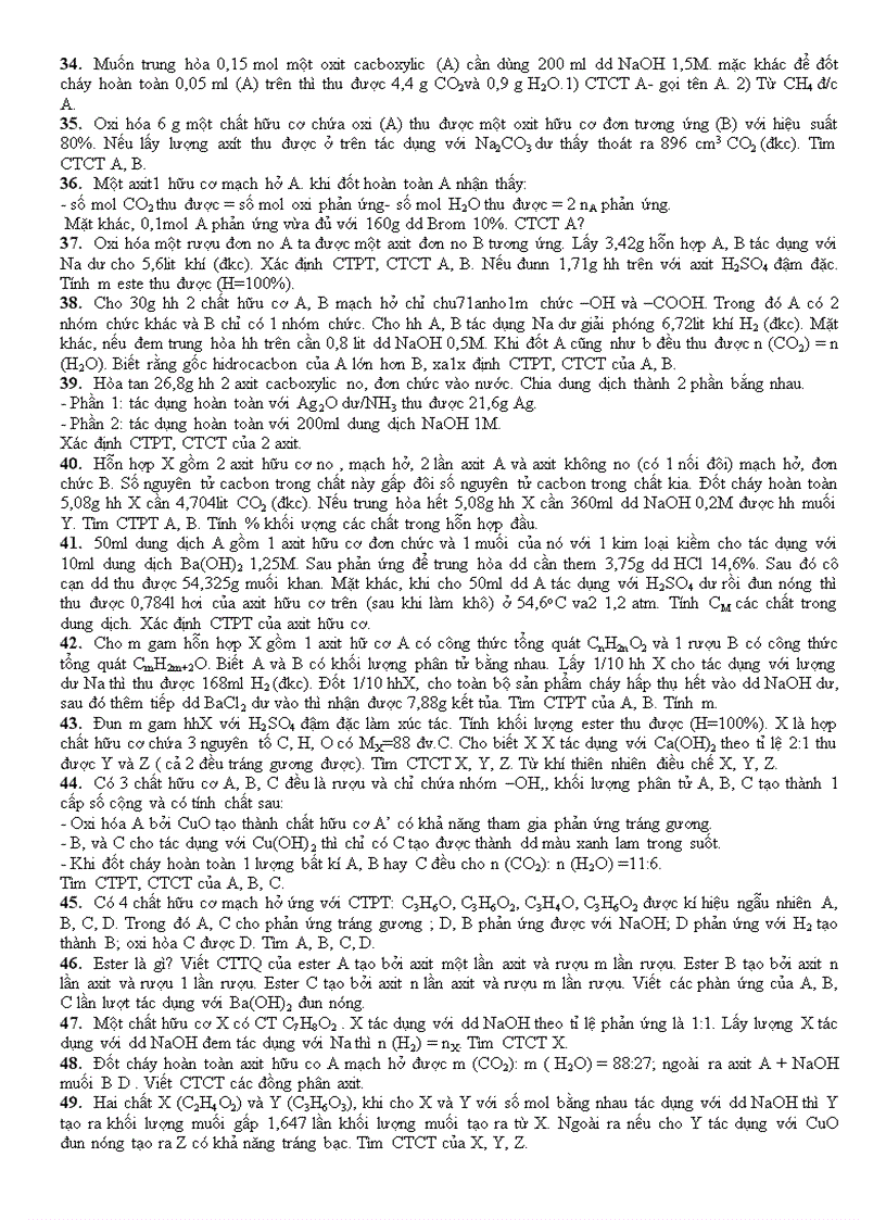 image for page Bài tập trắc nghiệm và tự luận axit hay