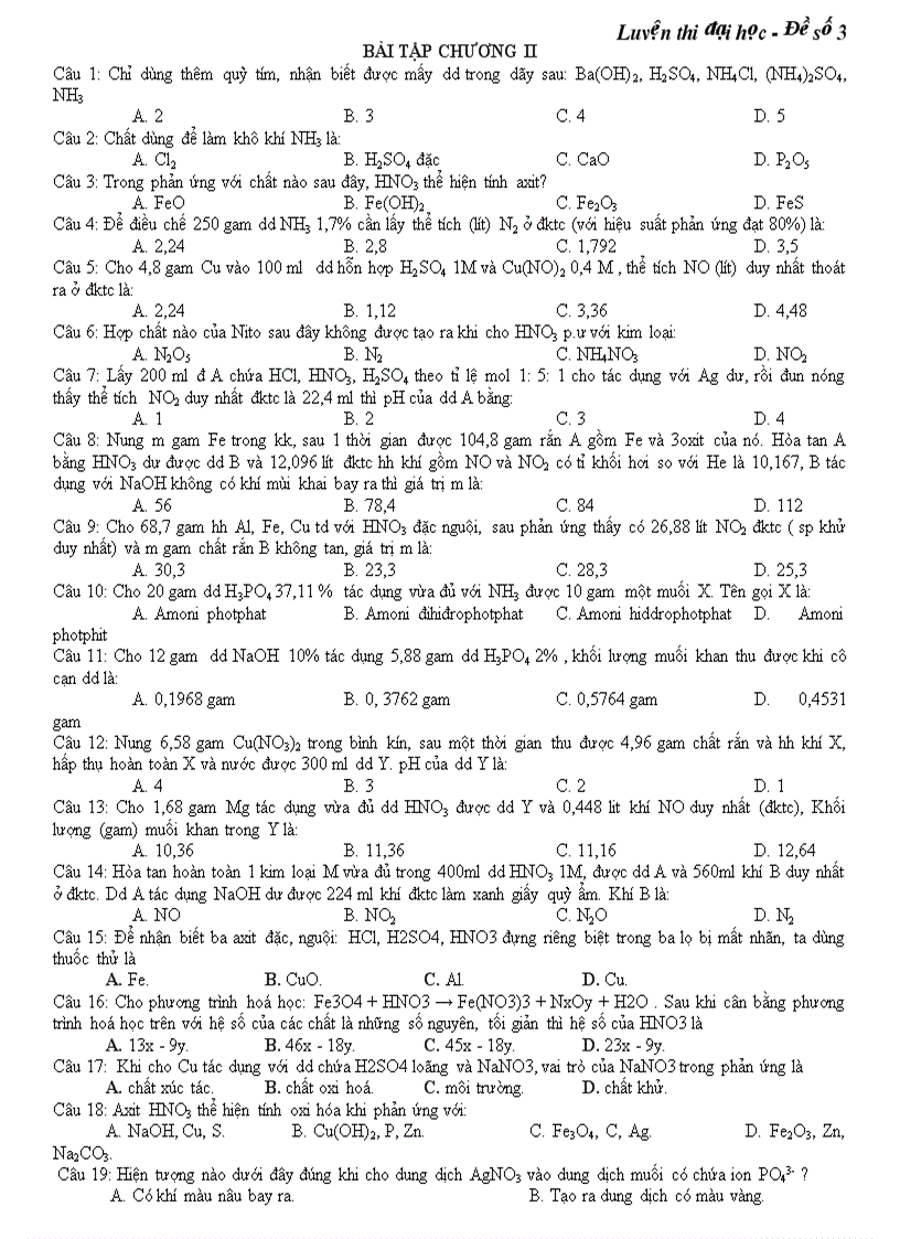 image for page Bài tập chương 2 lớp 11 1