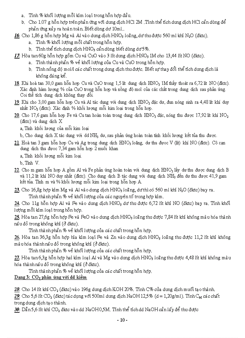 image for page Các dạng bài tập ôn tập hóa 11