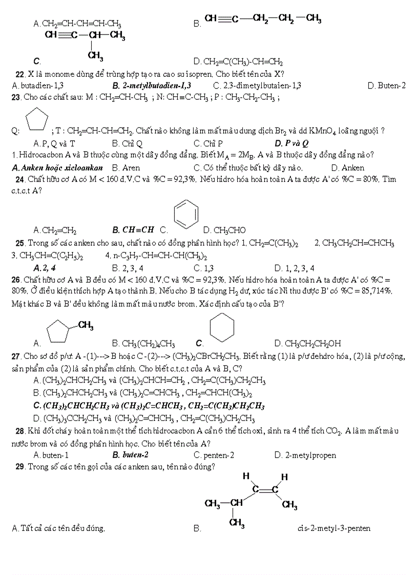 image for page Cau hoi trac nghiem hoa 11 THPT Vinh Xuong