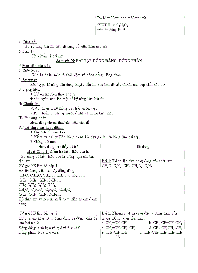 image for page Chủ đề bám sát chương 4 hóa 11 CB