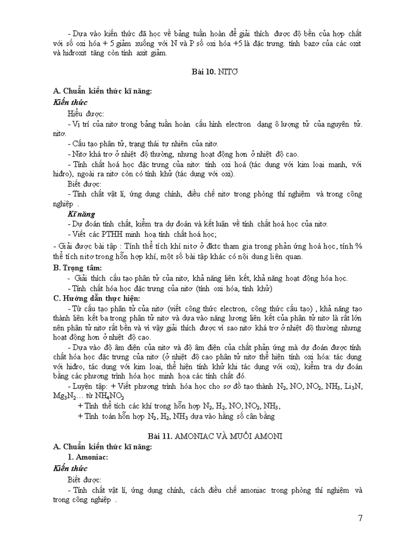 image for page Chuẩn KT KN 11 Nâng cao của Bộ GD ĐT