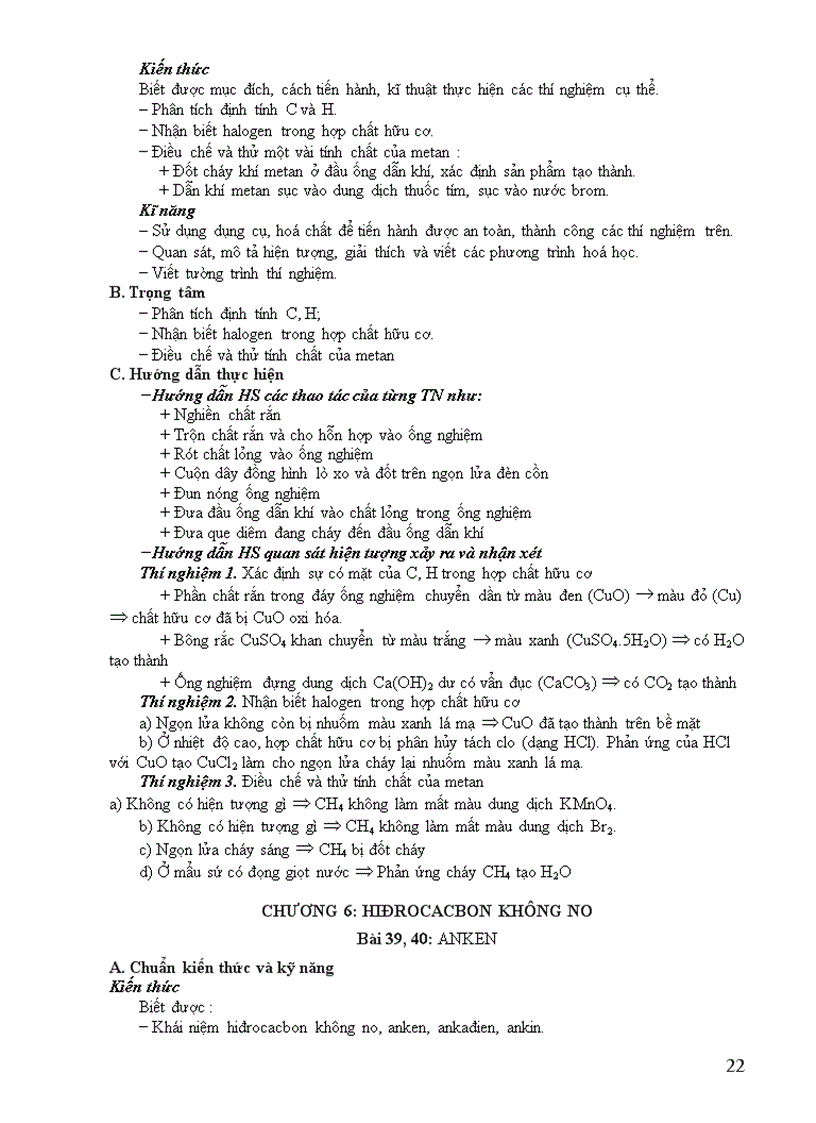 image for page Chuẩn KT KN 11 Nâng cao của Bộ GD ĐT