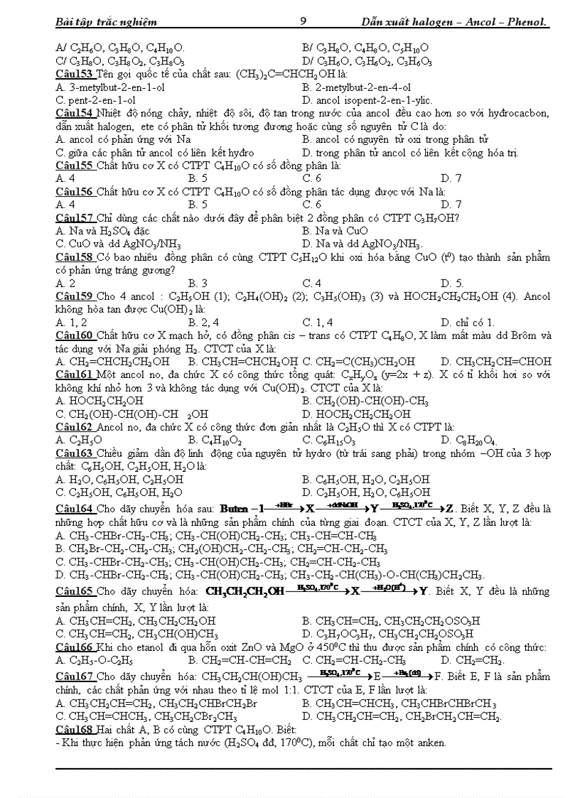 image for page Chương dẫn xuất halogen
