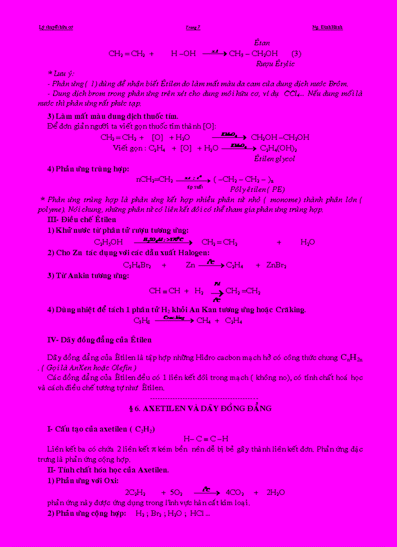 image for page Chuyên đề lý thuyết hữu cơ bồi dưỡng hsg 11 12