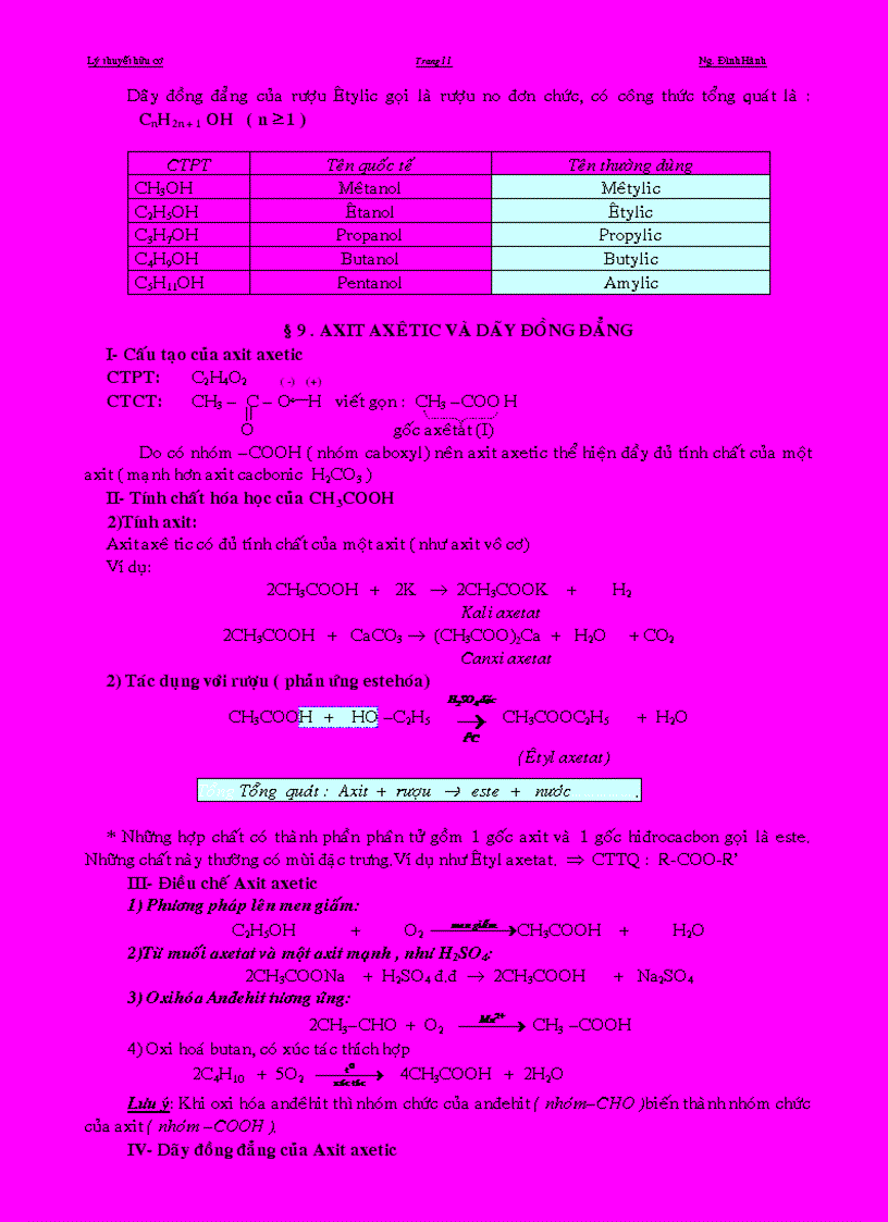 image for page Chuyên đề lý thuyết hữu cơ bồi dưỡng hsg 11 12