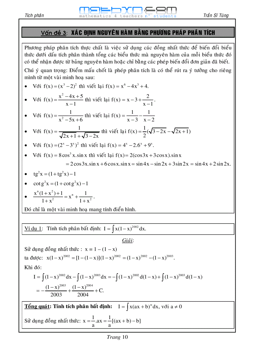 image for page Chuyên đề tích phân và ứng dụng