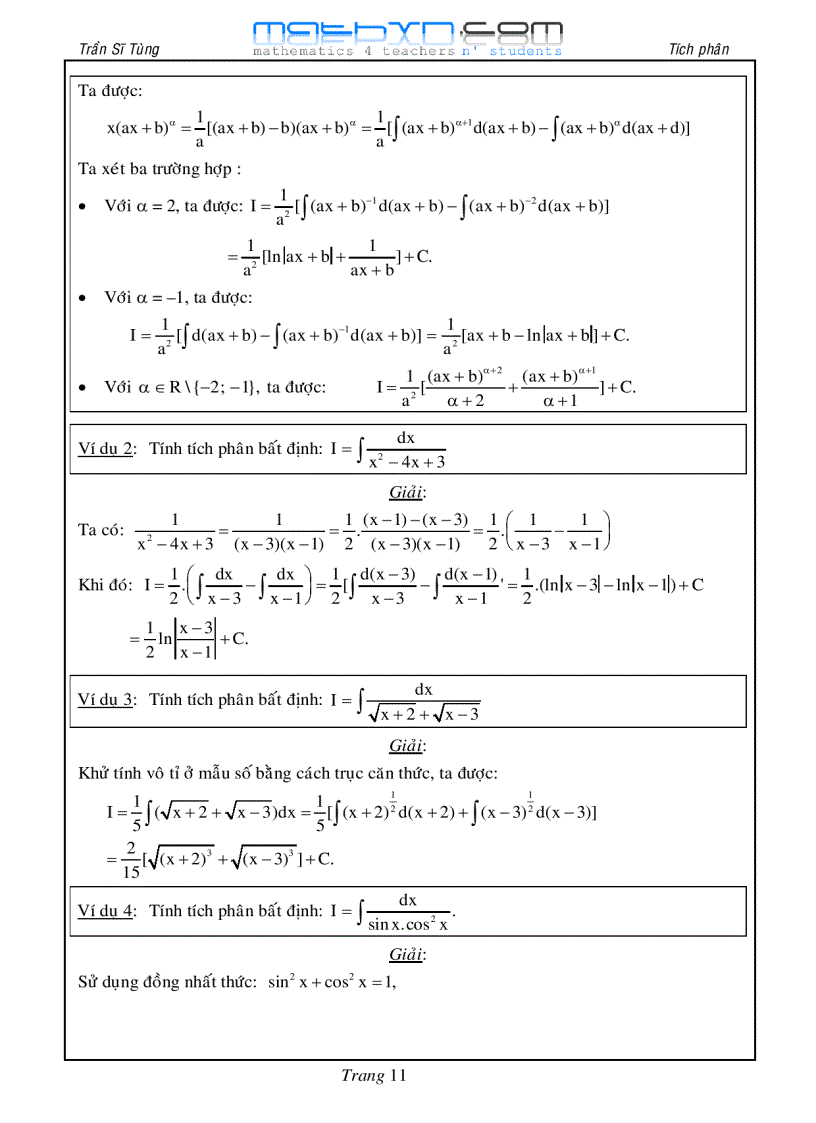 image for page Chuyên đề tích phân và ứng dụng