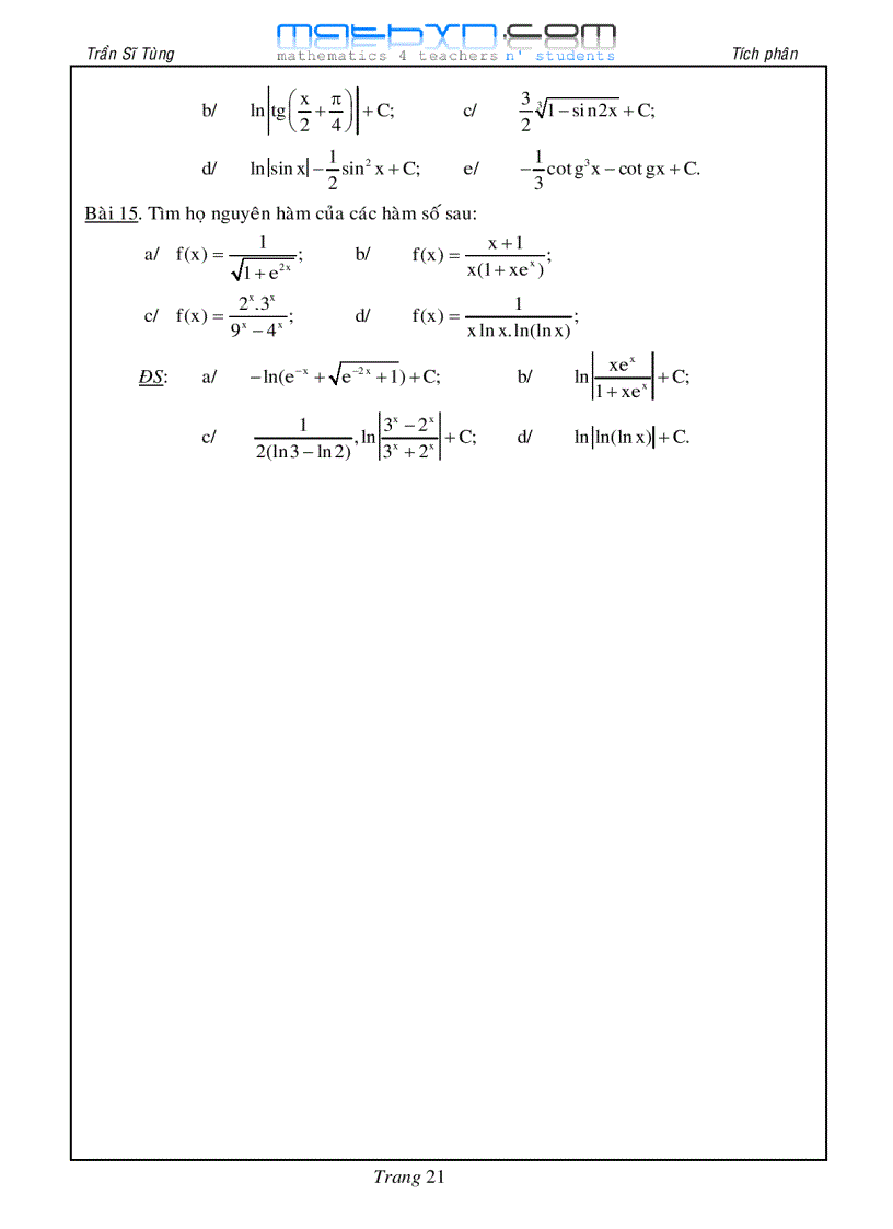image for page Chuyên đề tích phân và ứng dụng