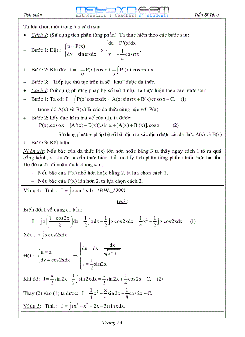 image for page Chuyên đề tích phân và ứng dụng